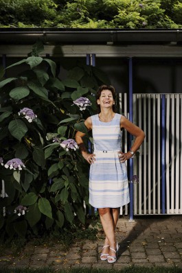 portrait of woman motorcycle 