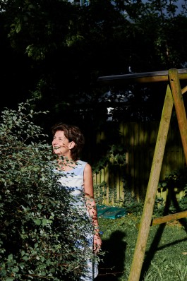 portrait of woman motorcycle 