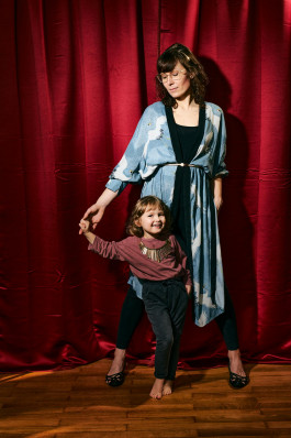 portrait of mom and child 